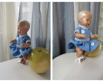 ドイツヴィンテージ　シルトクレート　セルロイド人形 ヴィンテージ シルトクロット ドイツ製セルロイド人形 - シルト