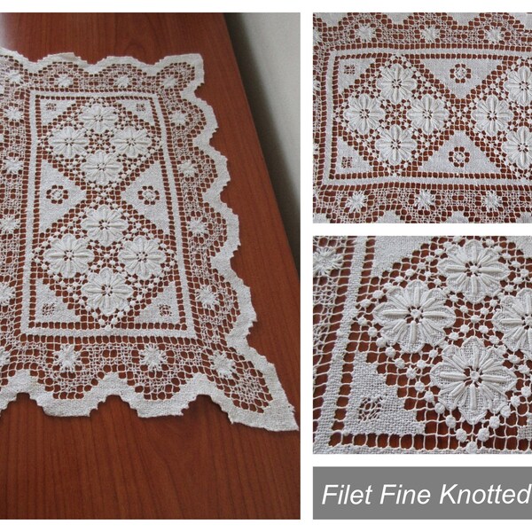 Filet Lace Linens - Etsy