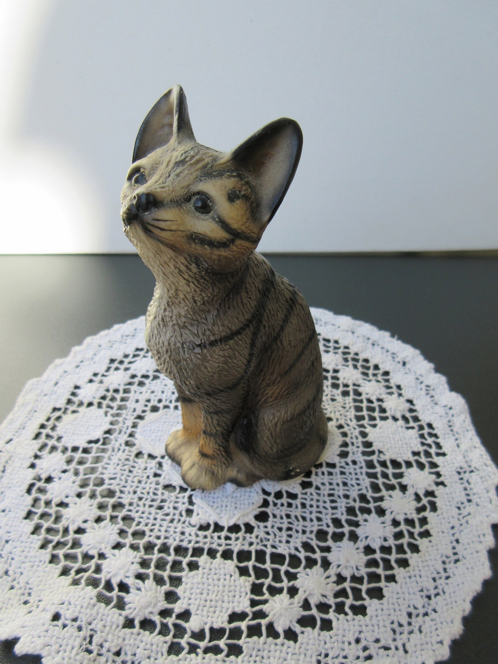 Vintage Lovely Japanese CAT Figurine JK Pottery Nice Detailed Etsy