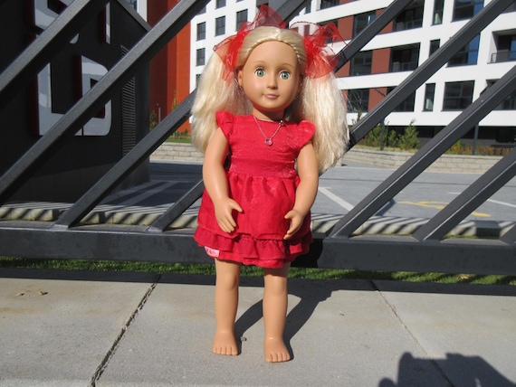 Buy 18'' Our Generation Doll: Blonde Hair, Green Blinking Eyes, Original Red Dress Online in India - Etsy Buy 18'' Our Generation Doll: Blonde Hair, Green Blinking Eyes, Original Red Dress Online in India - Etsy