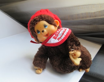Muñeco de mono Bolle Monchhichi vintage: juguete coleccionable danés