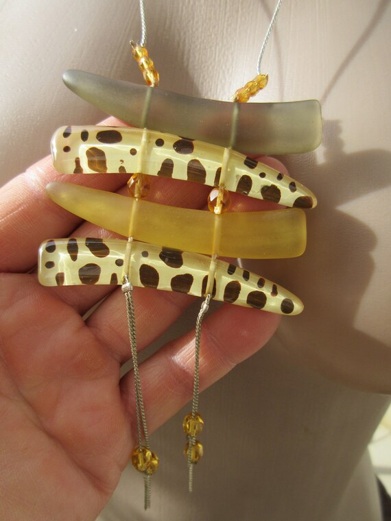 Orna Lalo Fabulous Necklace Cheetah Animal Patter… - image 5