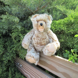 Vintage German Mohair Teddy Bear: Collectible Jointed Plush Toy