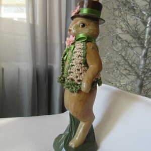 Vintage Katherine's Collection Bunny Rabbit Doll: Hand-knitted Cardigan ...