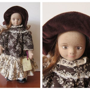 Vintage GLOREX ELIZABETH Swiss Girl Doll, Swiss Rag Doll / 15.74'' in Soft Doll Tutti i vestiti originali
