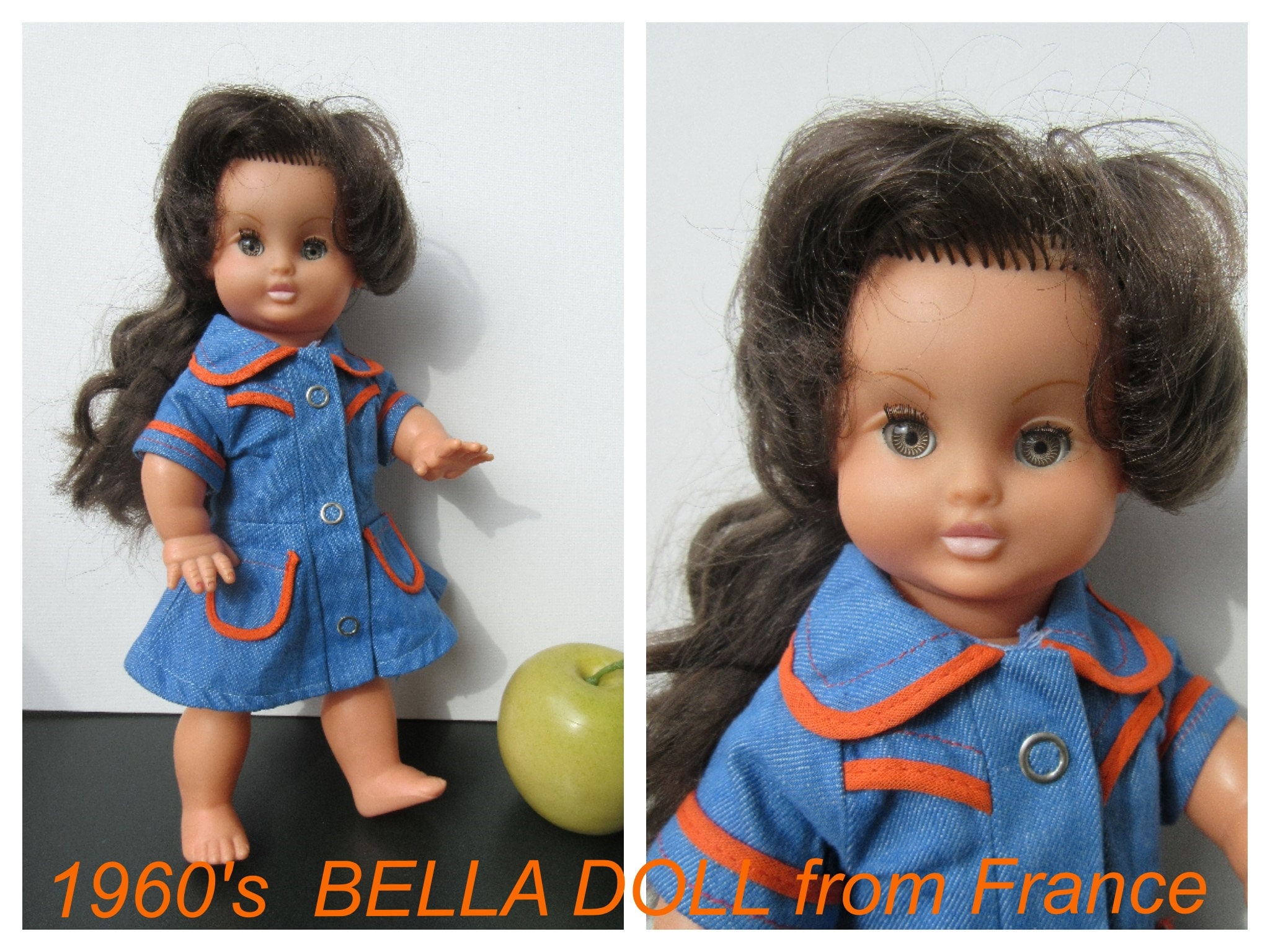 BELLA - Poupée Bella - 1960-1969 - France  Belles poupées, Poupée, Poupées  anciennes