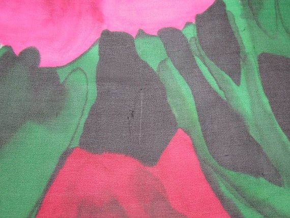 Vintage Gorgeous Bright Colorful Transparent Silk… - image 8