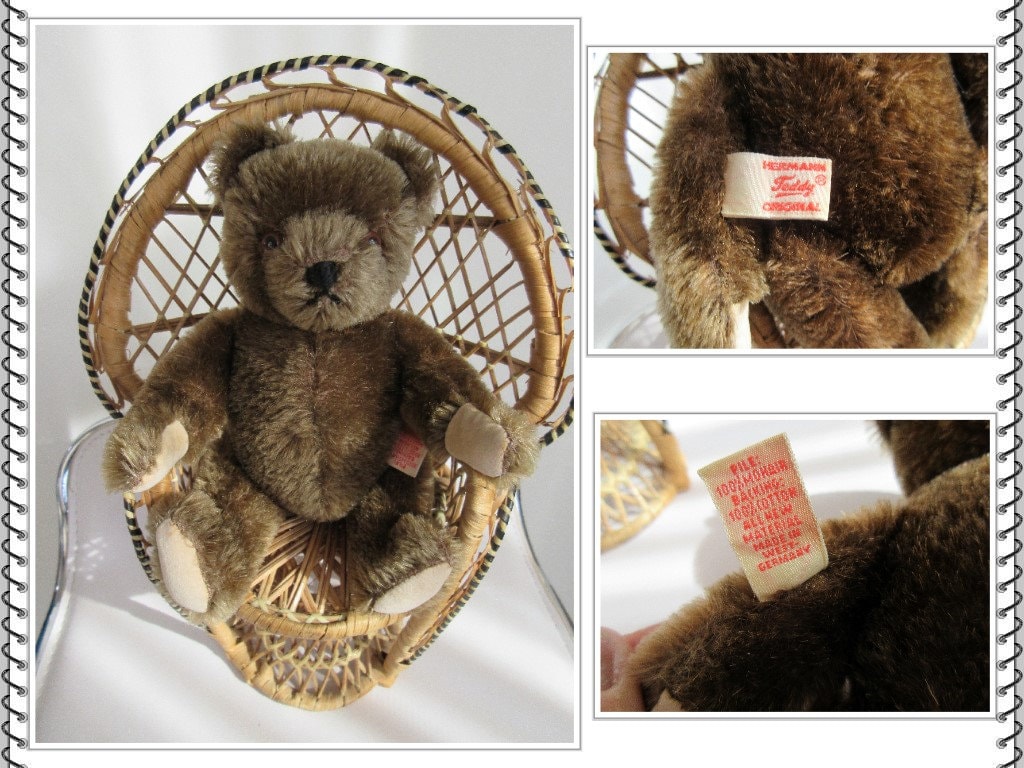 テディベア★ヘルマン社★ヴィンテージ ヴィンテージ ヘルマン モヘア テディベア：80年代西ドイツ