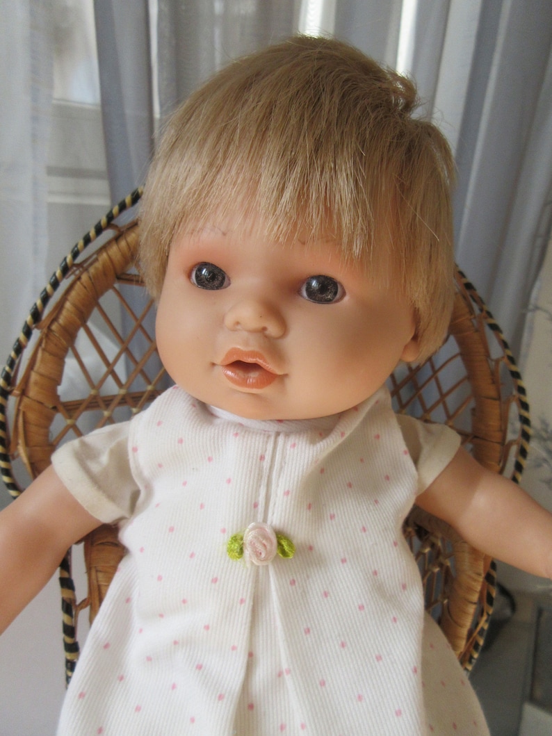 Antonio Juan Doll Made in Spain Lovely Little Girl Doll, Life Like Doll image 5