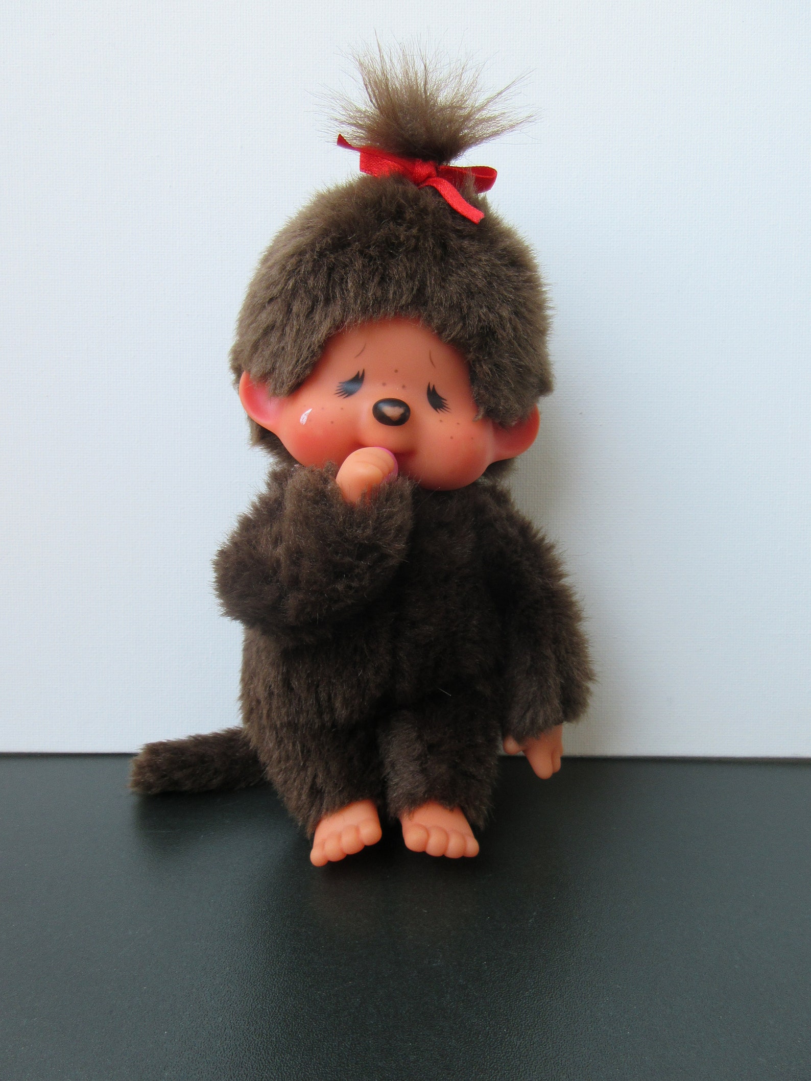 Monchhichi Sekiguchi Girl Crying Face, Sucking Pacifier Monkey Doll 7. ...