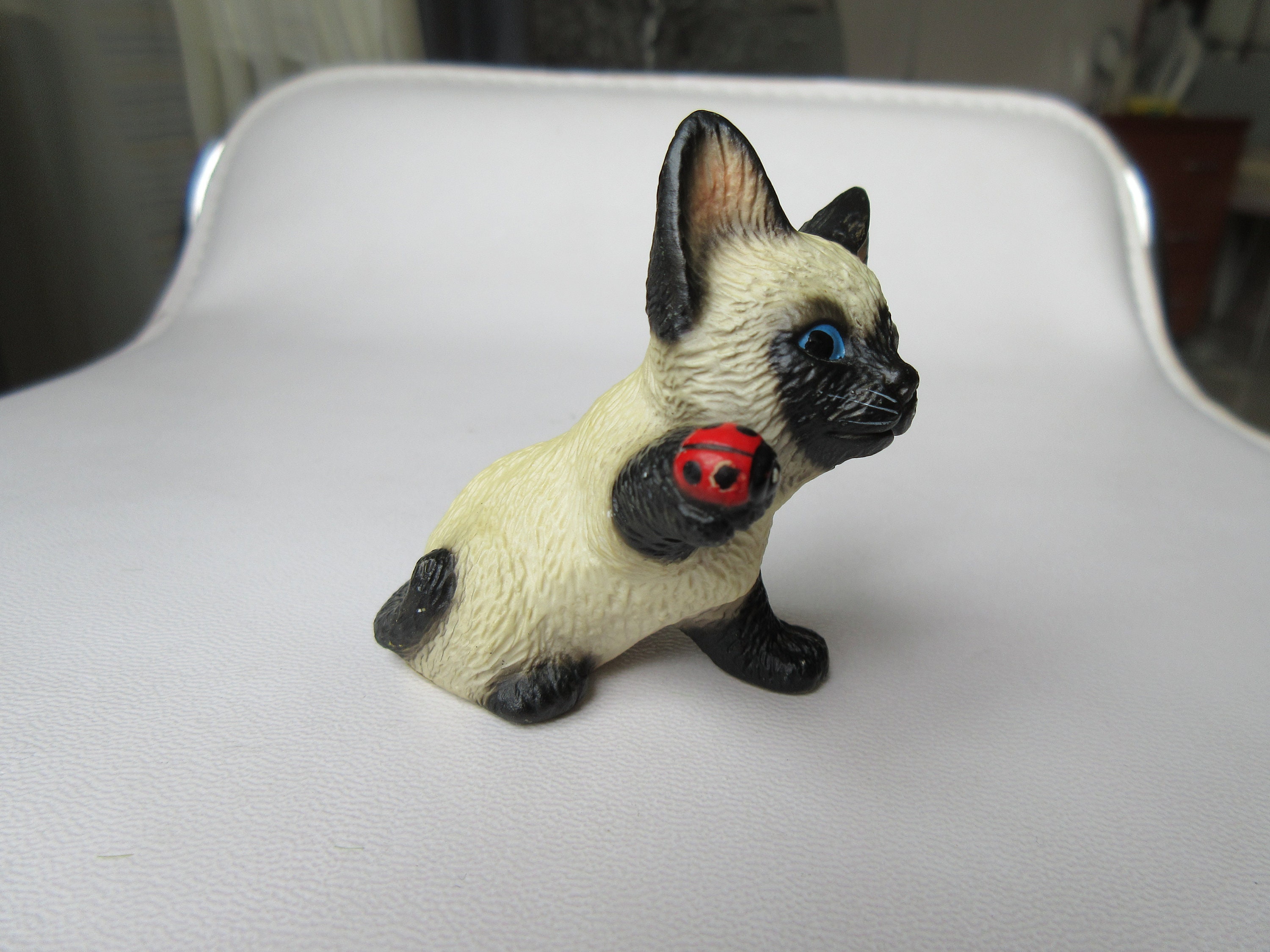 Figurine Chat En Céramique Royal Präsente - Vintage Fait Main - Chat Marron