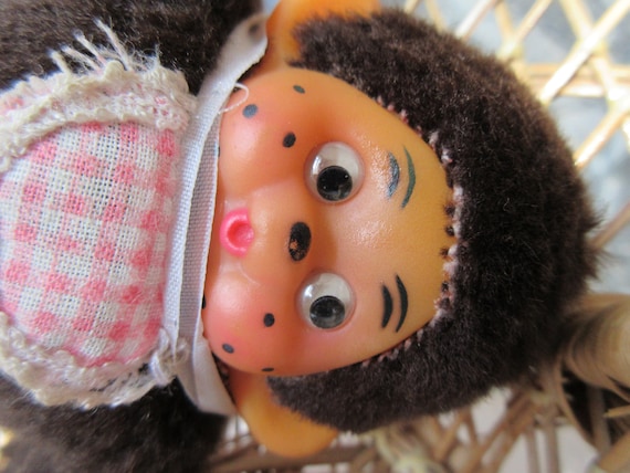 70年代ヴィンテージモンチッチ人形：セキグチ可動式目玉、そばかす