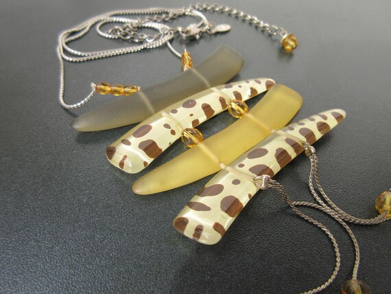 Orna Lalo Fabulous Necklace Cheetah Animal Patter… - image 4