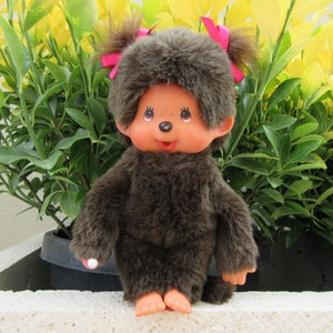 Vintage Monchhichi Sekiguchi Girl Doll: &#39;A Gift From Angel&#39; Monkey