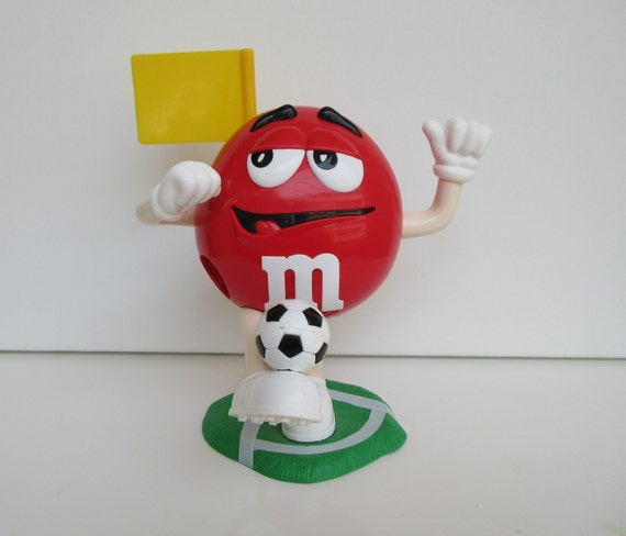 Vintage M&m's Soccer Player Candy Dispenser - Mars Nederland