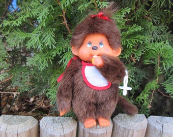 ヴィンテージ 3.93インチ 赤いハート モンチッチ セキグチ 吸う