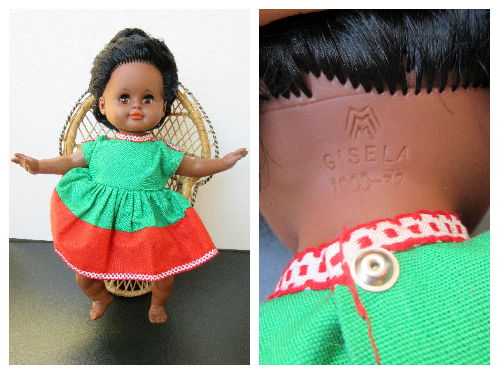 Bambola da collezione 60 s MARTHA MAAR GISELA 3M Affascinante bambola nera 12.59 Etsy Italia