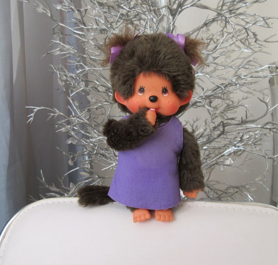 Peluche Moncicci vintage Sekiguchi - singe rétro made in Taiwan