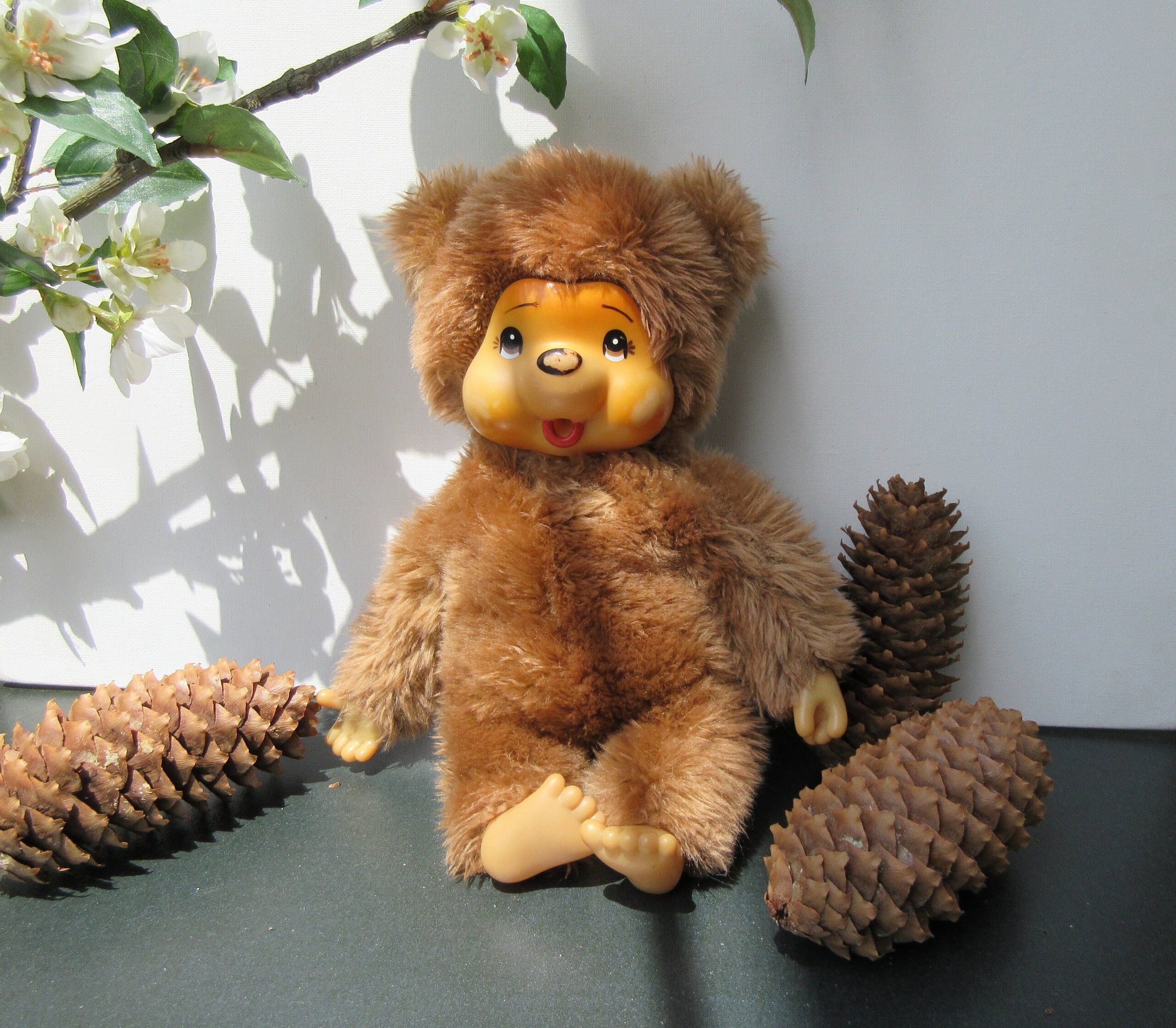 Monchhichi Tobby Bear – Collectible – 28cm - Etsy UK