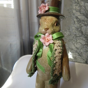 Vintage Katherine's Collection Bunny Rabbit Doll: Hand-knitted Cardigan ...