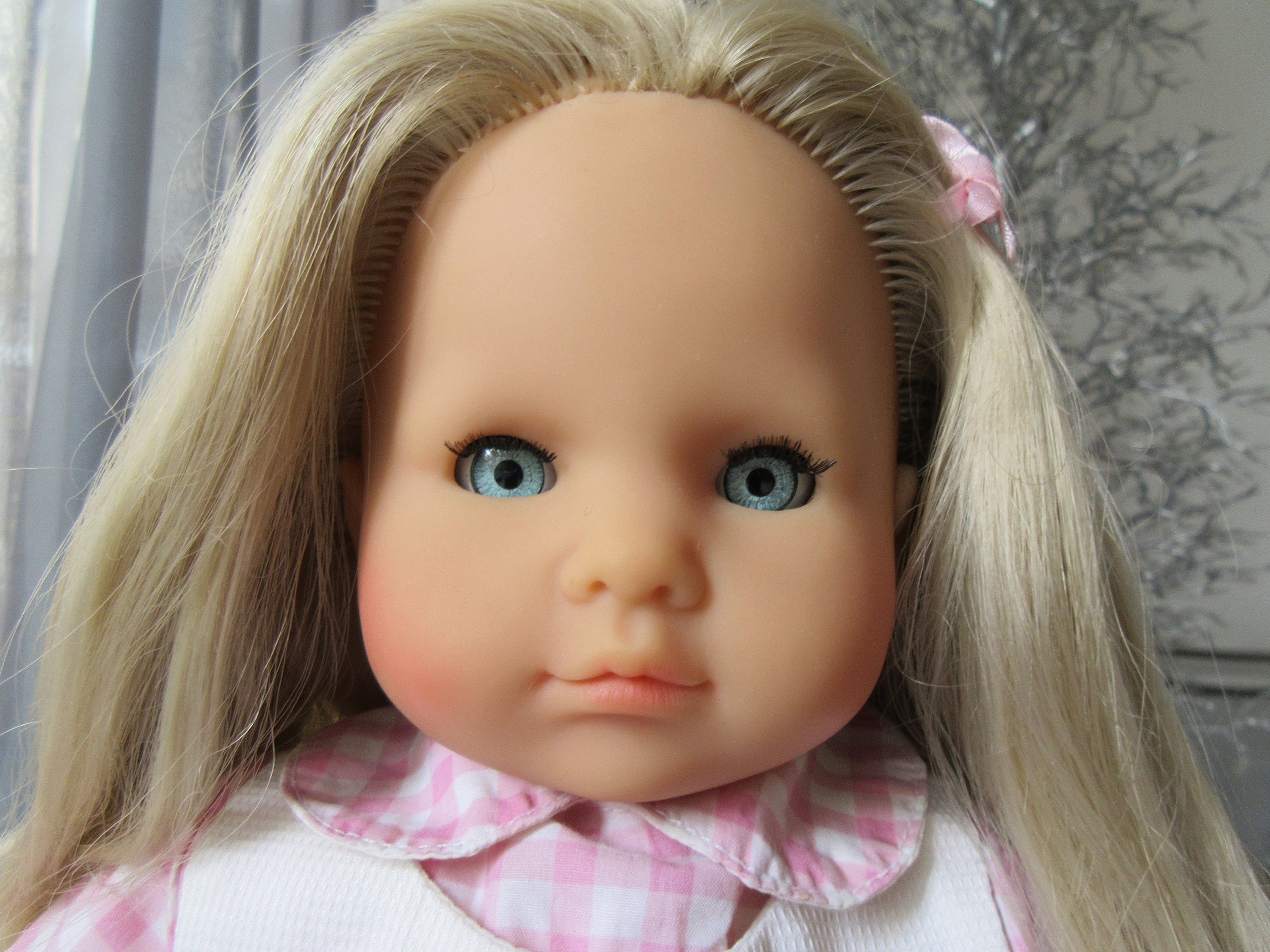 Poupee fille vintage RFA par Max Zapf cheveux blonds yeux endormis 44 cm de haut Etsy France