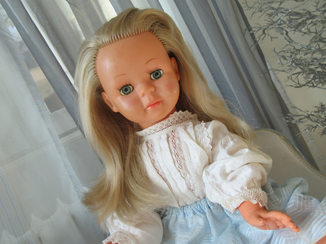 PETITCOLLIN FRANCA Vintage 70's Large French Doll 19'' Made