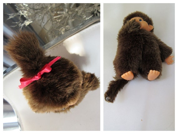 ヴィンテージ モンチッチ ガールドール：そばかす顔、大きな青い目