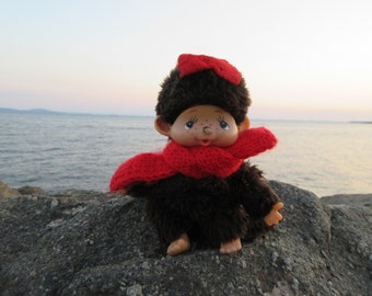 ヴィンテージ 1974年 モンチッチ 人形：泣き顔、おしゃぶり、日本製