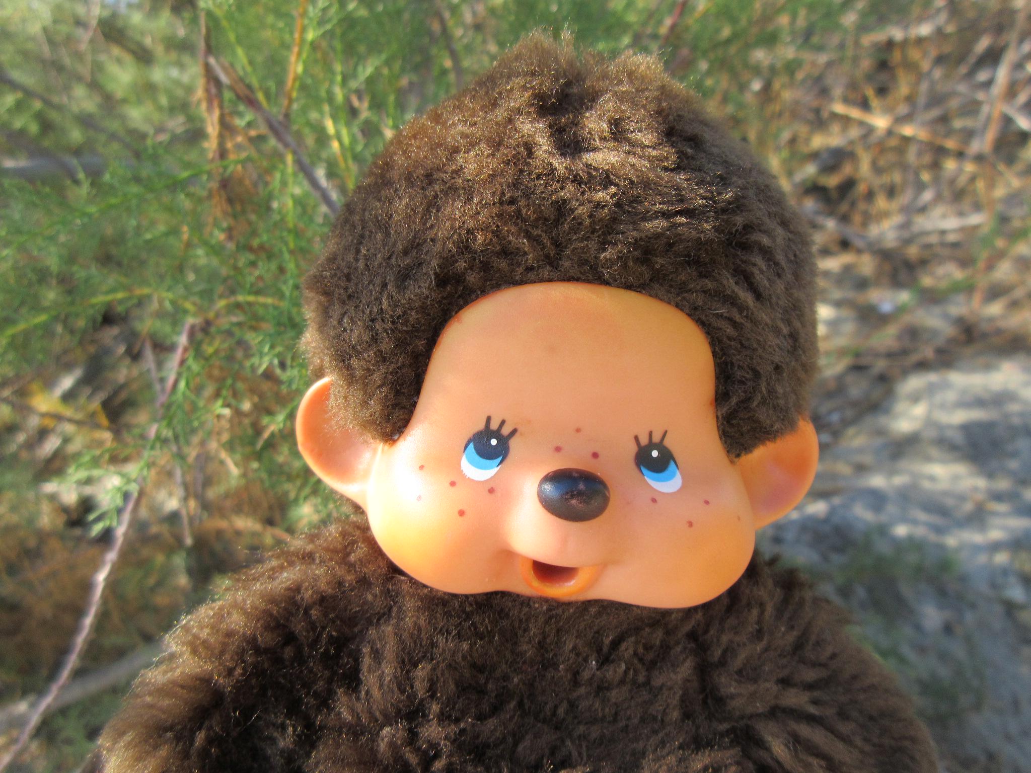 RARE PELUCHE SINGE Kiki Le Vrai Pieds En V Vintage 1979 1er Français