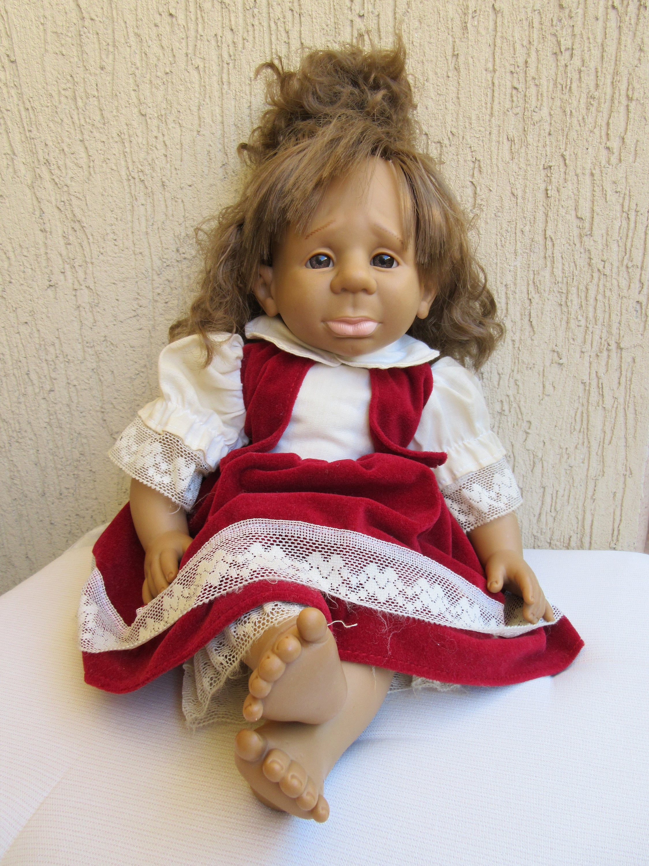Vintage PAKOS Spanish Girl Doll Expressions Doll Original Clothes 43cm/16.92'' in