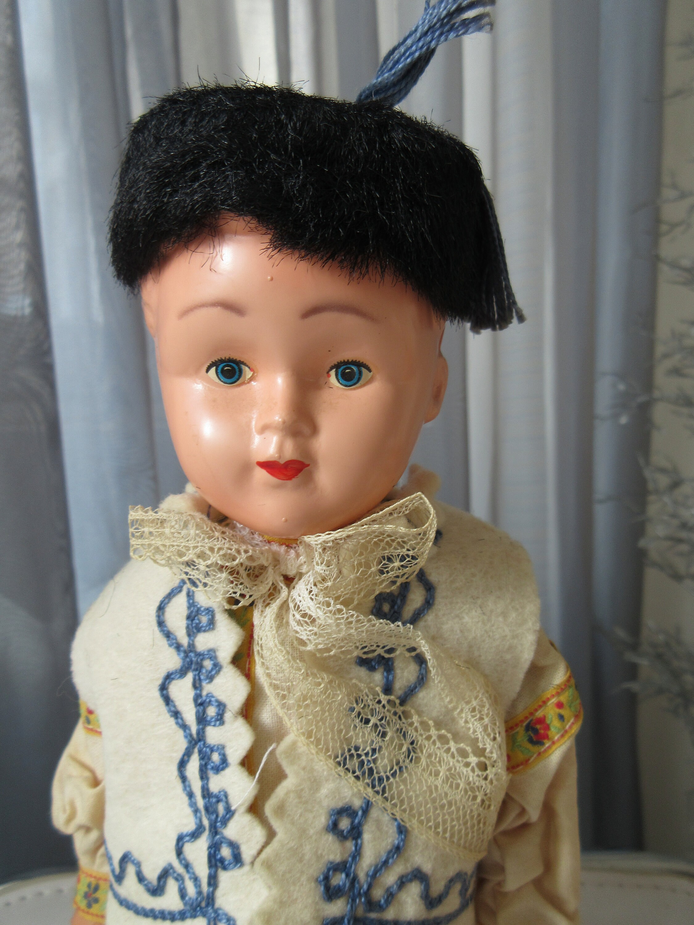 Ancienne Poupée Horlave Celluloïd 50 Cm - Tchécoslovaquie, Années 1950, Bon état