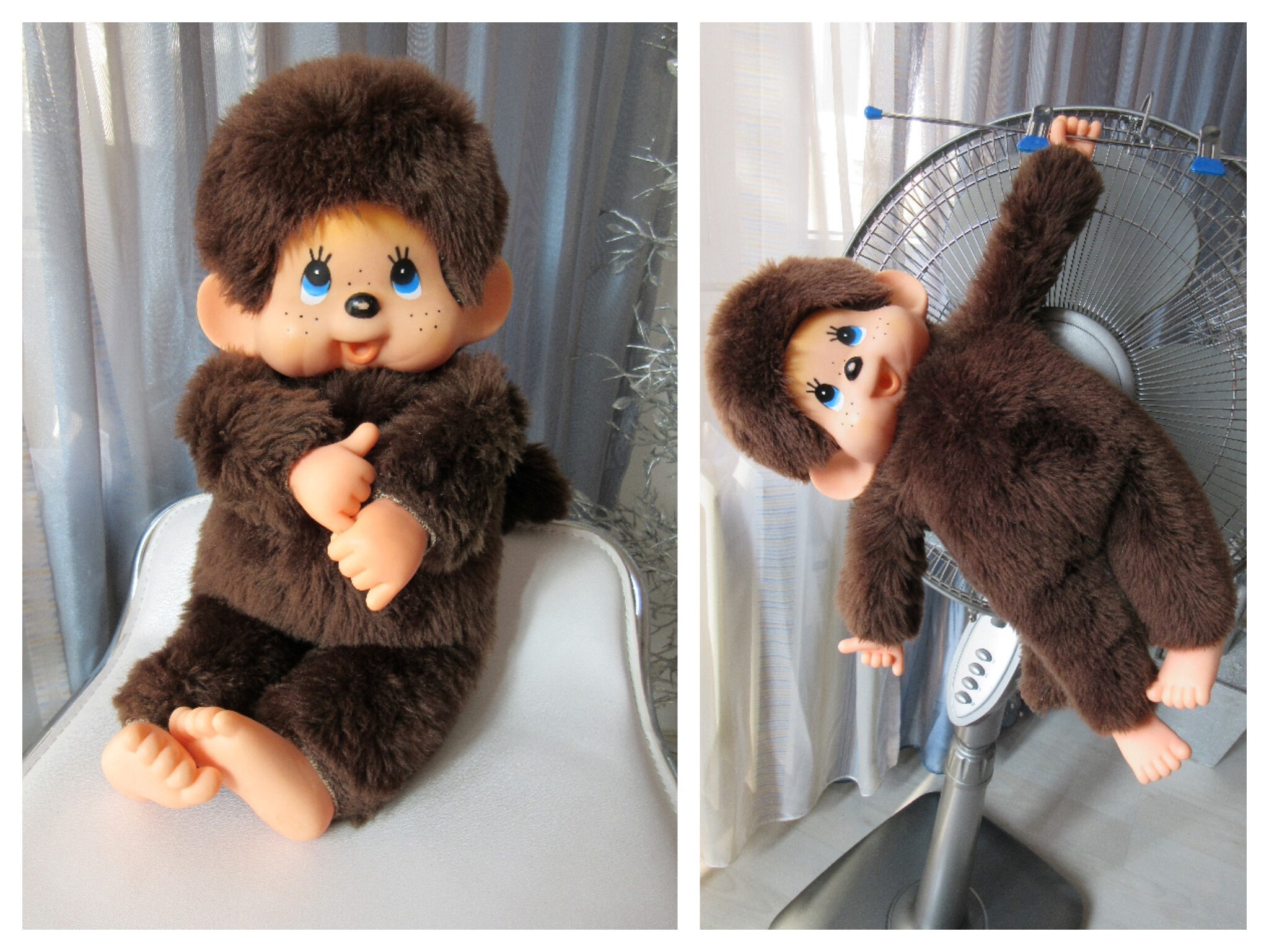 Vintage Kiki Monchhichi Sekiguchi plush (20cm) Ajena