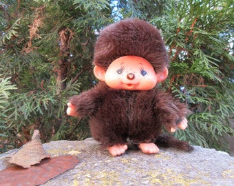 Vintage Sekiguchi Monchhichi Bebichhichi Mono Muñeca - 5.11'' Coleccionable