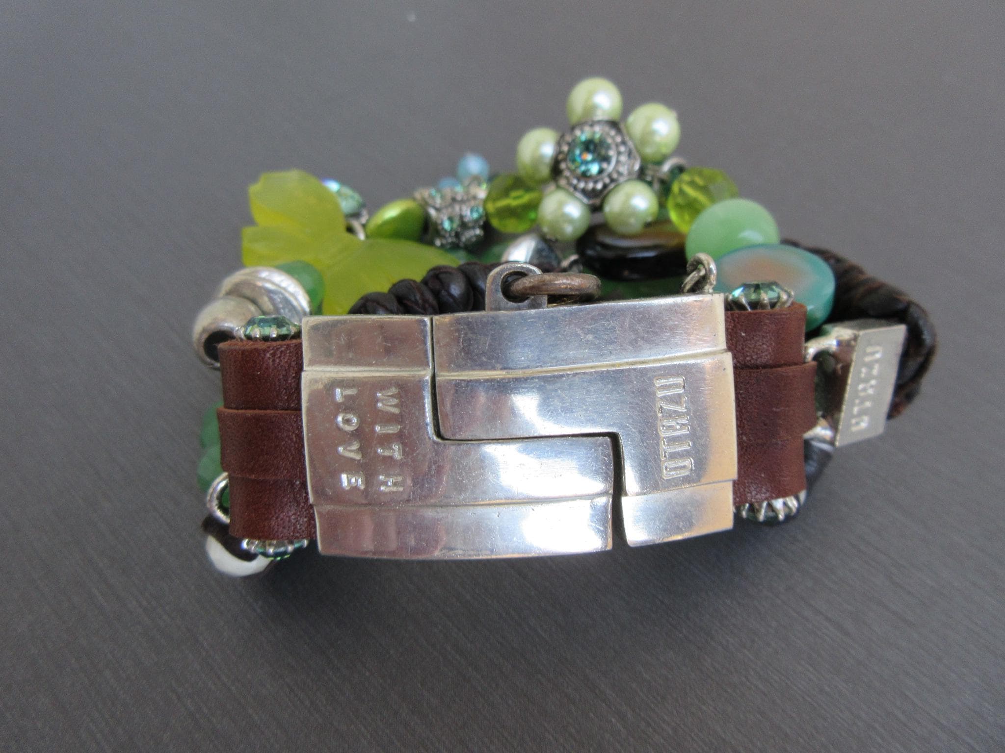 ロドリゴ・オタズ　バングル Vintage Rodrigo Otazu Charm Bracelet: Swarovski Crystals, Pearls