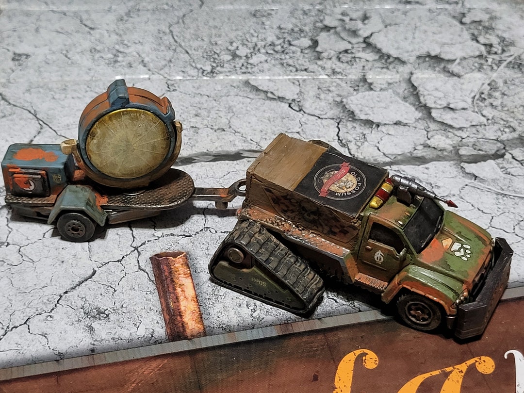 Gaslands Truck With Trailer Harpoon Ram and Tank Tracks. Etsy