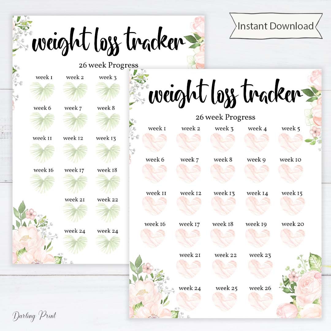 Buy Weight Loss Tracker Weight Loss Journal Weekly Weight Loss ...