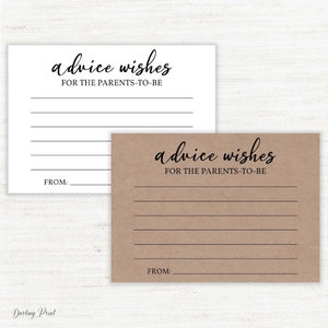 Consejos para las tarjetas de futuros padres, consejos para la tarjeta de padres, tarjetas de asesoramiento para padres, tarjetas de asesoramiento para mamá y papá, tarjeta de deseos para bebés, imprimible