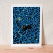  Kitten Poster, Cat Print, Cat Art Print, Silkscreen Poster, Cat Decor Motiv 