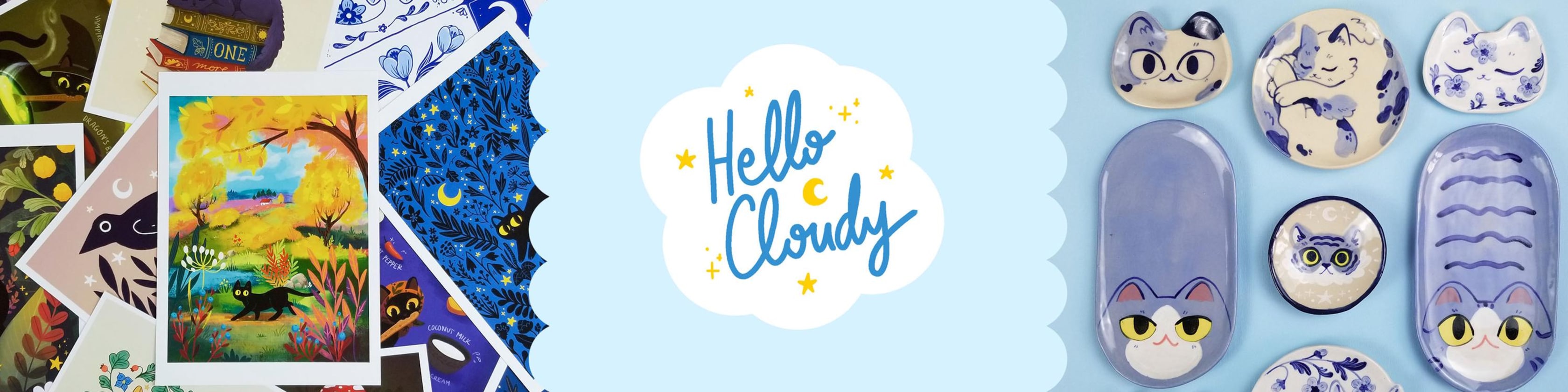 HelloCloudyArt - Etsy