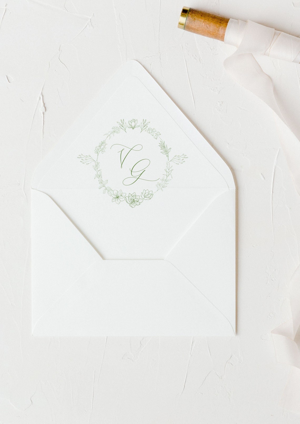 Envelope Liner Templates TWO SIZES A7 and A2 Victoria Wedding Envelope