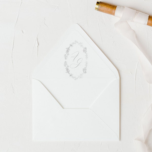 Wedding Envelope Liner Template | Size A9 | Completely Editable! | Euroflap | Flora Liner | Templett | Instant Download | A9