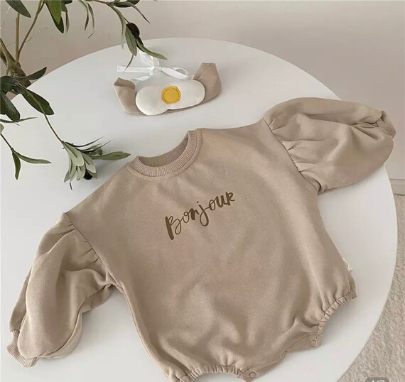 oversized sweatshirt romper baby