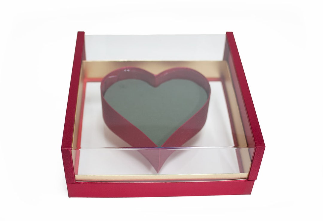 1125ARD Acrylic Red Photo Frame Flower Box Etsy