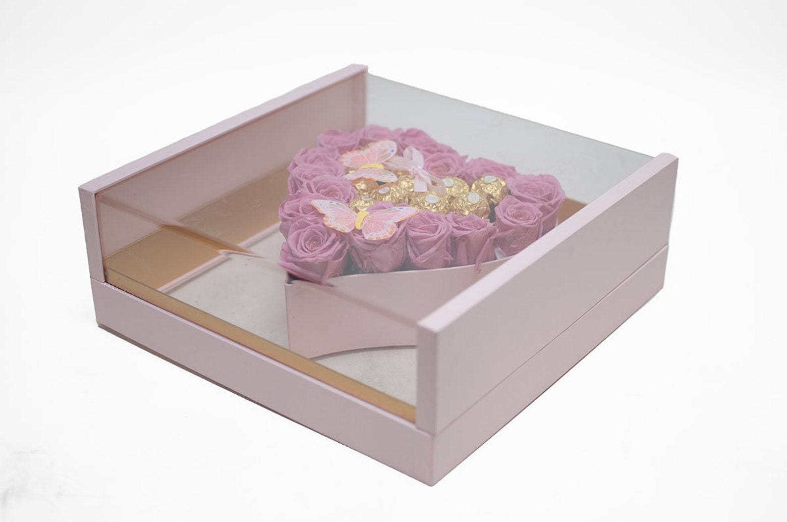 1125apnk Acrylic Pink Photo Frame Flower Box Valentine's Etsy