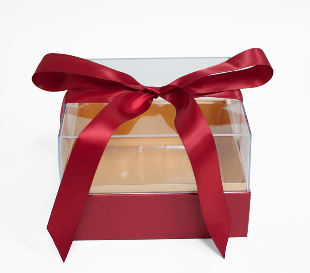 Acrylic Square Flower Box Gift Box Floral Arrangements Etsy