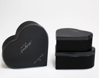 6PCS Convex Side Heart-shaped Box Fillable Gadget Box Candy Box Transparent 