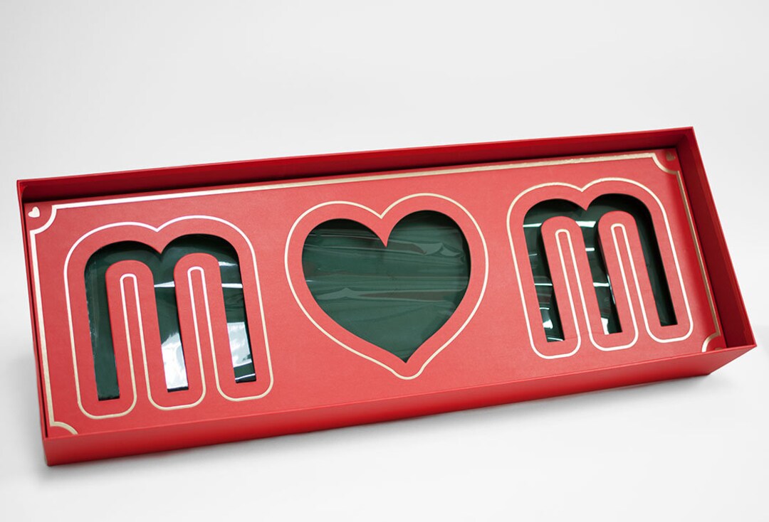 Red Rectangular Love Mom Flower Box With Liners and Foams Etsy