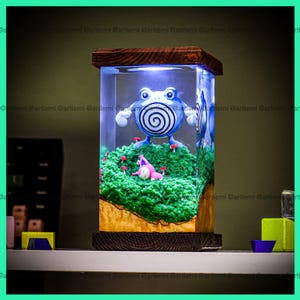 Poli,tourbillon et S,kitty PO.KEM,ON Lampe époxy Pok.emo,n personnalisé Lampe de table en résine Veilleuse Cadeaux Pokemon configuration de jeu Cadeau pour papa