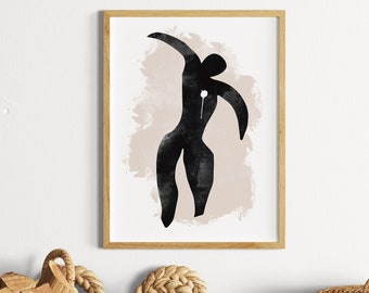 Matisse Print, Matisse Poster, Henri Matisse Art Print, Matisse Cutouts Exhibition Vintage Poster,Digital Download,Printable Wall Art,Figure