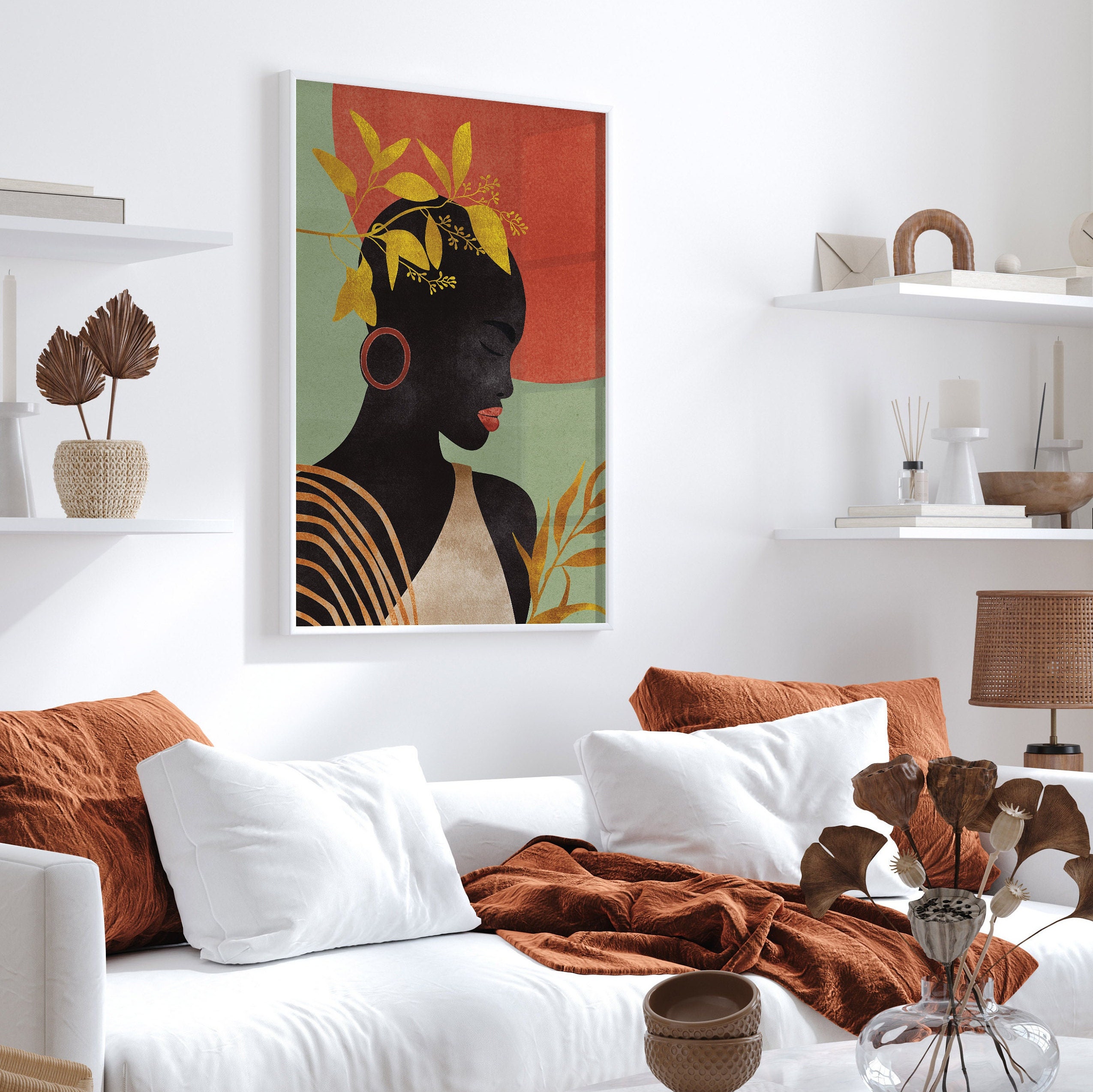 Black Woman Wall Art African American Woman Wall Art Black - Etsy